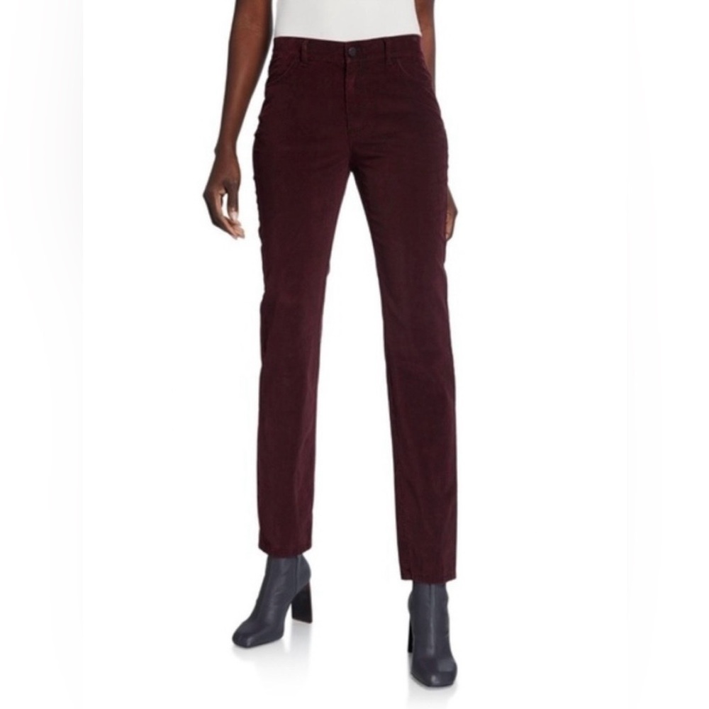 NWT Lafayette 148 New York Corduroy Thompson Pants in Vino